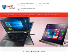Tablet Screenshot of lenovoservis.com